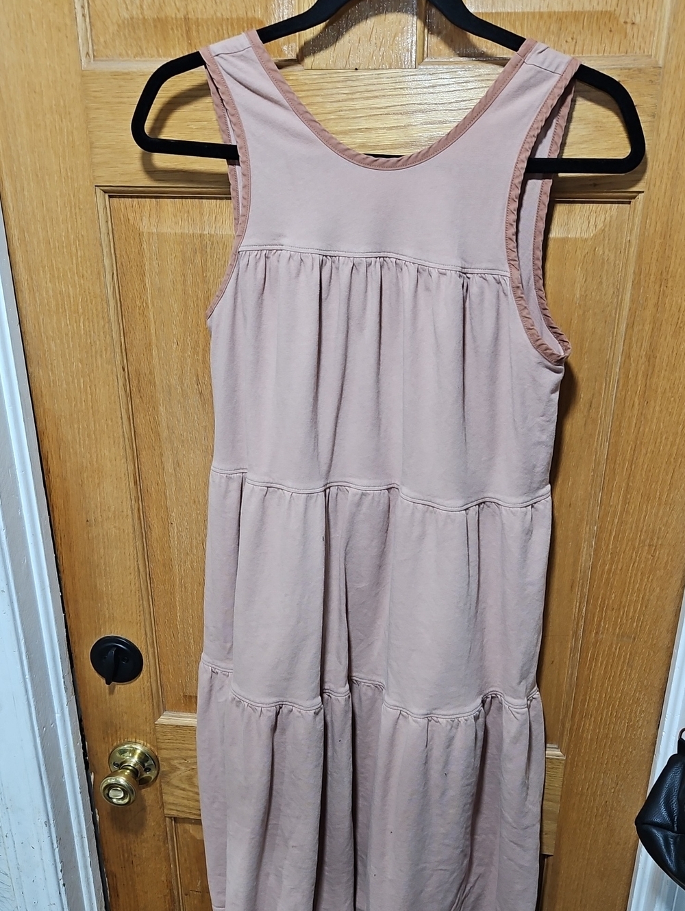 EVERLANE Sleeveless Tiered Maxi Dress - Dusty Rose